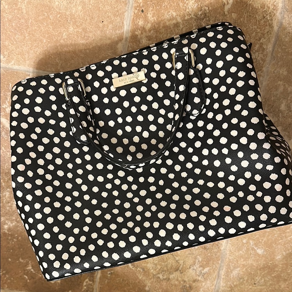 Kate Spade Black and White Dot Handbag